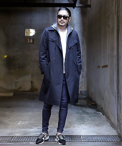 RATTLE TRAP（ラトルトラップ）の「【ライナー着脱可能】トレンチコート（トレンチコート・メンズ・ブラック/ベージュ/カーキ・S/M/L）」の22枚目の写真