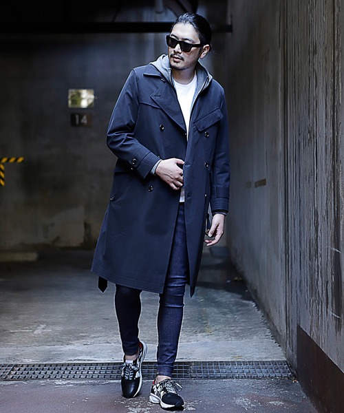 RATTLE TRAP（ラトルトラップ）の「【ライナー着脱可能】トレンチコート（トレンチコート・メンズ・ブラック/ベージュ/カーキ・S/M/L）」の4枚目の写真