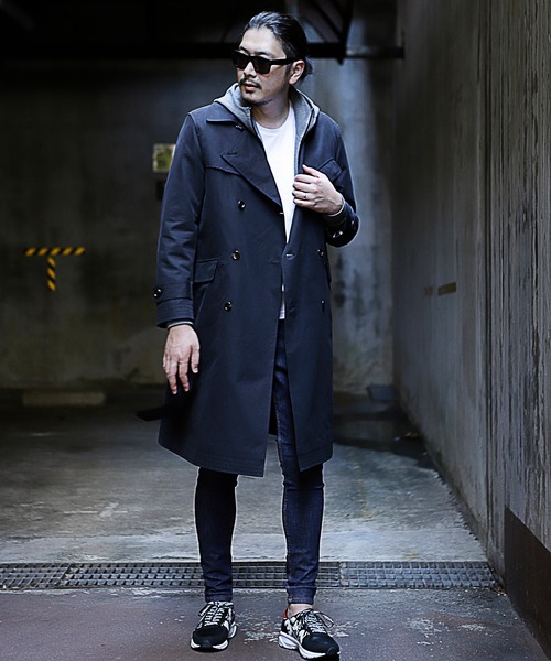 RATTLE TRAP（ラトルトラップ）の「【ライナー着脱可能】トレンチコート（トレンチコート・メンズ・ブラック/ベージュ/カーキ・S/M/L）」の16枚目の写真