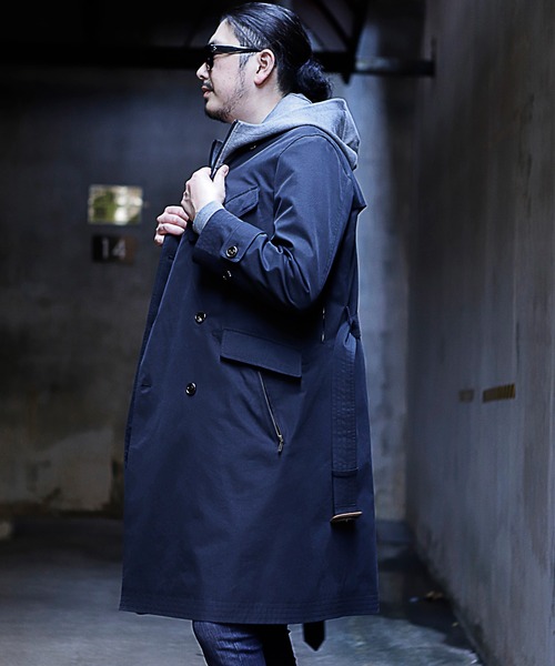 RATTLE TRAP（ラトルトラップ）の「【ライナー着脱可能】トレンチコート（トレンチコート・メンズ・ブラック/ベージュ/カーキ・S/M/L）」の11枚目の写真