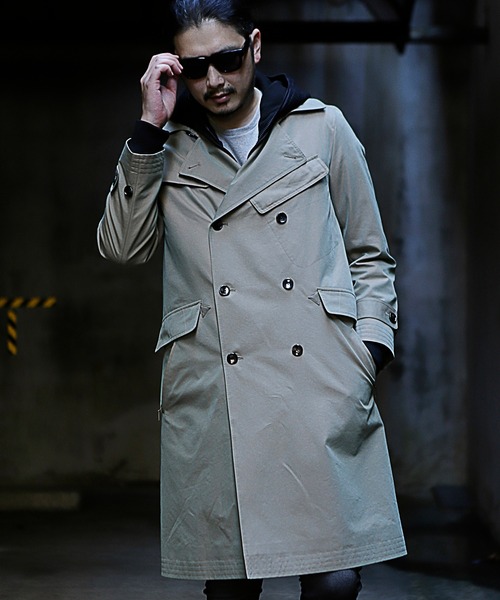 RATTLE TRAP（ラトルトラップ）の「【ライナー着脱可能】トレンチコート（トレンチコート・メンズ・ブラック/ベージュ/カーキ・S/M/L）」の6枚目の写真