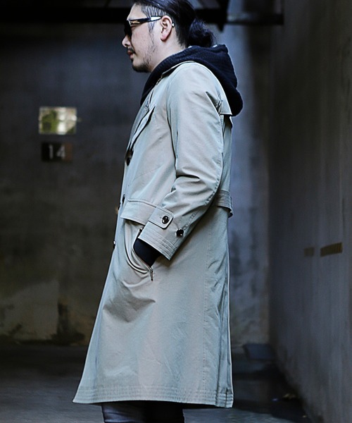 RATTLE TRAP（ラトルトラップ）の「【ライナー着脱可能】トレンチコート（トレンチコート・メンズ・ブラック/ベージュ/カーキ・S/M/L）」の18枚目の写真