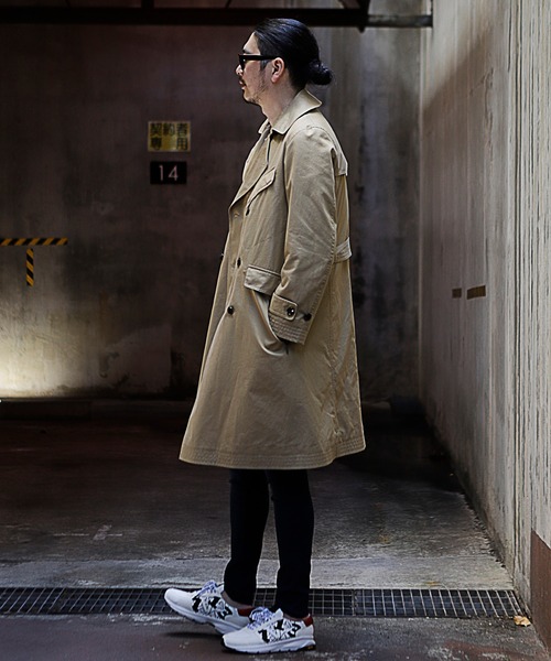 RATTLE TRAP（ラトルトラップ）の「【ライナー着脱可能】トレンチコート（トレンチコート・メンズ・ブラック/ベージュ/カーキ・S/M/L）」の19枚目の写真
