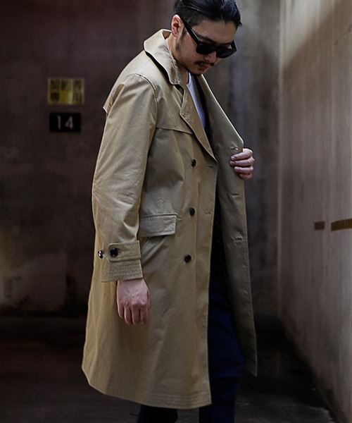 RATTLE TRAP（ラトルトラップ）の「【ライナー着脱可能】トレンチコート（トレンチコート・メンズ・ブラック/ベージュ/カーキ・S/M/L）」の20枚目の写真