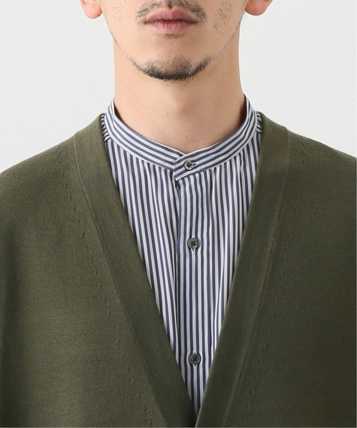 EDIFICE LA BOUCLE（エディフィスラブークル）の「【LA BOUCLE】14ゲージウール Vネックカーディガン（カーディガン/ボレロ・メンズ・ホワイト/パープル/グレー/カーキ・1/2）」の15枚目の写真