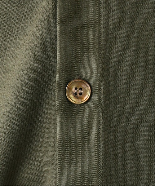 EDIFICE LA BOUCLE（エディフィスラブークル）の「【LA BOUCLE】14ゲージウール Vネックカーディガン（カーディガン/ボレロ・メンズ・ホワイト/パープル/グレー/カーキ・1/2）」の10枚目の写真