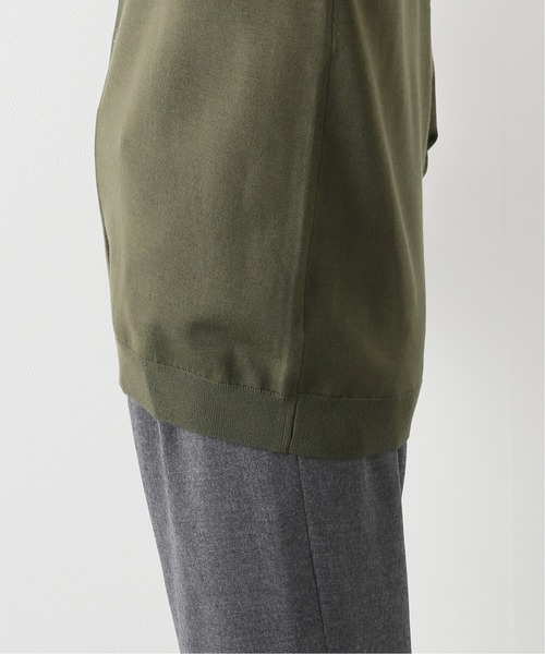 EDIFICE LA BOUCLE（エディフィスラブークル）の「【LA BOUCLE】14ゲージウール Vネックカーディガン（カーディガン/ボレロ・メンズ・ホワイト/パープル/グレー/カーキ・1/2）」の14枚目の写真