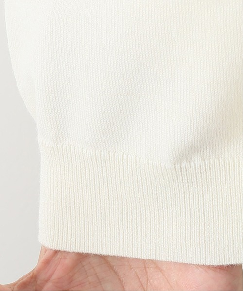 EDIFICE LA BOUCLE（エディフィスラブークル）の「【LA BOUCLE】14ゲージウール Vネックカーディガン（カーディガン/ボレロ・メンズ・ホワイト/パープル/グレー/カーキ・1/2）」の20枚目の写真