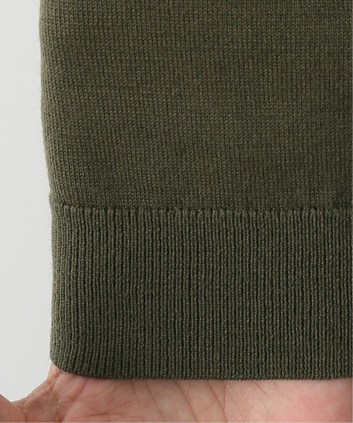 EDIFICE LA BOUCLE（エディフィスラブークル）の「【LA BOUCLE】14ゲージウール Vネックカーディガン（カーディガン/ボレロ・メンズ・ホワイト/パープル/グレー/カーキ・1/2）」の18枚目の写真