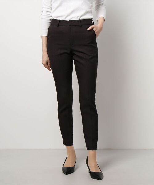 m.f.editorial(エムエフエディトリアル)の「*アレキサンダージュリアンレディース/ALEXANDER JULIAN:Women シャークスキン セットアップ テーパードパンツ(セットアップジャケットございます)(スーツパンツ・レディース・ダークウッド・X-LARGE/MEDIUM/LARGE/S)」の1枚目の写真