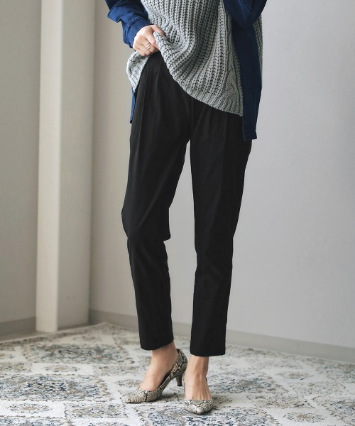 Bou Jeloud（ブージュルード）の「裏起毛HAKIYASE抗菌防臭パンツ（その他パンツ・レディース・ブラック/オリーブ/ブルー/ラベンダー/ホワイト系その他/ベージュ・40/38/42/36/34）」の3枚目の写真