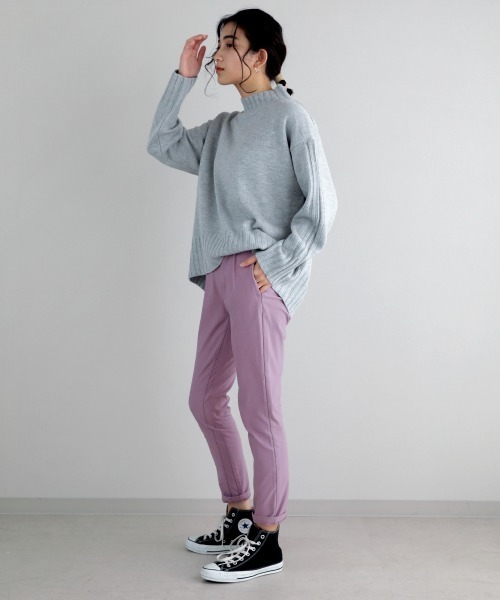 Bou Jeloud（ブージュルード）の「裏起毛HAKIYASE抗菌防臭パンツ（その他パンツ・レディース・ブラック/オリーブ/ブルー/ラベンダー/ホワイト系その他/ベージュ・40/38/42/36/34）」の12枚目の写真