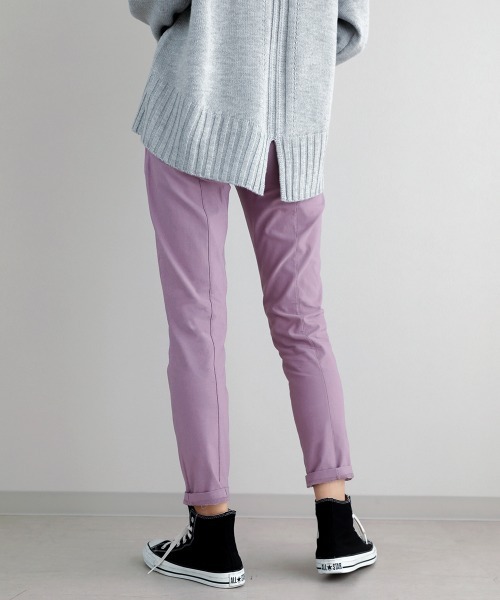 Bou Jeloud（ブージュルード）の「裏起毛HAKIYASE抗菌防臭パンツ（その他パンツ・レディース・ブラック/オリーブ/ブルー/ラベンダー/ホワイト系その他/ベージュ・40/38/42/36/34）」の14枚目の写真