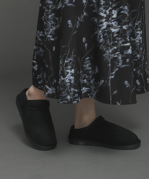 SENSE OF PLACE by URBAN RESEARCH(センスオブプレイスバイアーバンリサーチ)の「エコムートンサボシューズ(その他シューズ・レディース・ブラック/モカ・MEDIUM/LARGE/SMALL)」の8枚目の写真