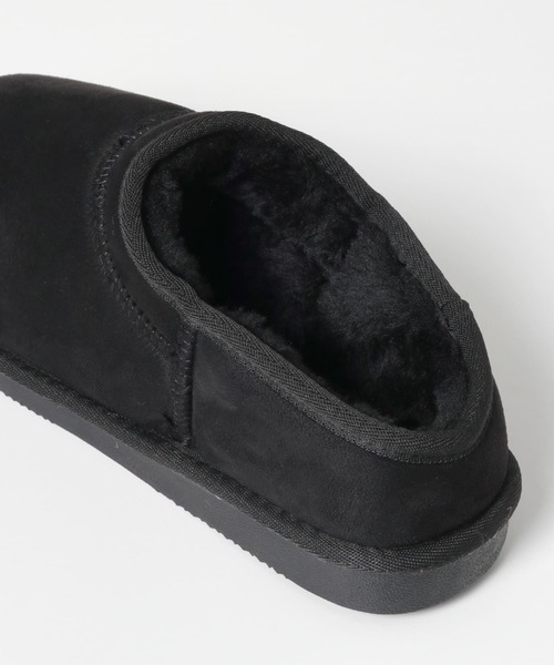 SENSE OF PLACE by URBAN RESEARCH(センスオブプレイスバイアーバンリサーチ)の「エコムートンサボシューズ(その他シューズ・レディース・ブラック/モカ・MEDIUM/LARGE/SMALL)」の13枚目の写真