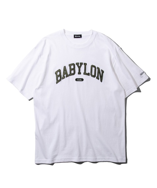 Subciety（サブサエティ）の「BABYLON COLLEGE TEE（Tシャツ/カットソー・メンズ・ホワイト/ブラック/カーキ・SMALL/MEDIUM/LARGE/X-LARGE/XX-LARGE）」の8枚目の写真