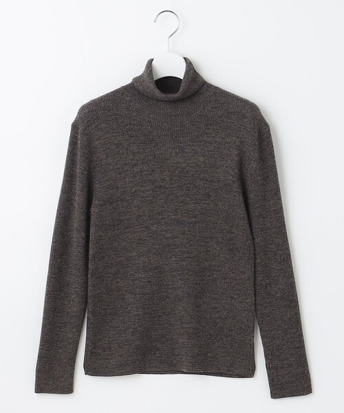 J.PRESS(ジェイプレス)の「【洗える】WORSTED CHINE WOOL ハイネック ニット(ニット/セーター・レディース・ダークブラウン系/ベージュ系/グレー系・T15/T13)」の10枚目の写真