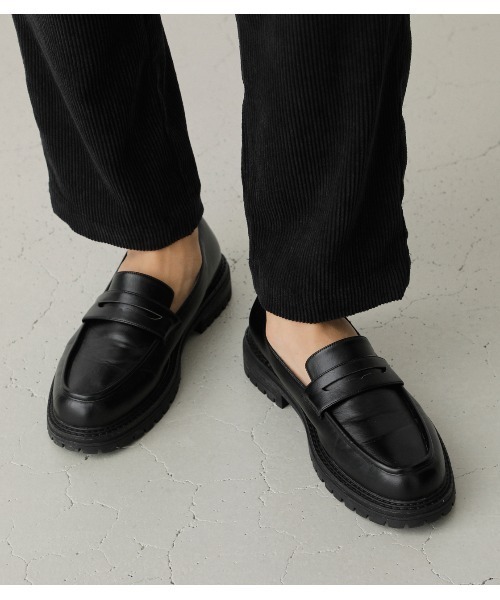 AZUL by moussy(アズールバイマウジー)の「PENNYY LOAFER/ペニーローファー(ローファー・メンズ・ブラック・LARGE/MEDIUM)」の7枚目の写真