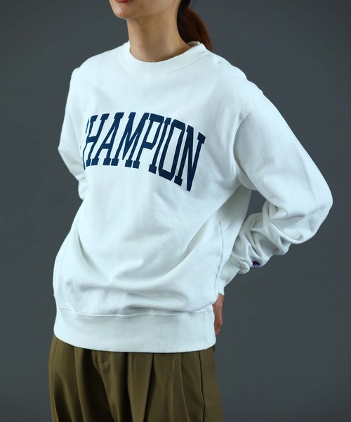 Champion キャンバスロゴクルーネックトレーナー スウェット Champion チャンピオン のファッション通販 Zozotown