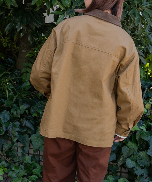 kutir（クティール）の「カバーオール（ミリタリージャケット・レディース・ベージュ/ネイビー/カーキ・FREE）」の5枚目の写真