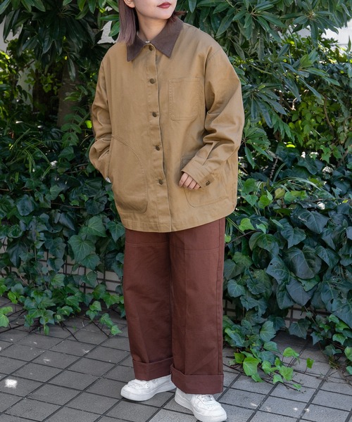 kutir（クティール）の「カバーオール（ミリタリージャケット・レディース・ベージュ/ネイビー/カーキ・FREE）」の6枚目の写真