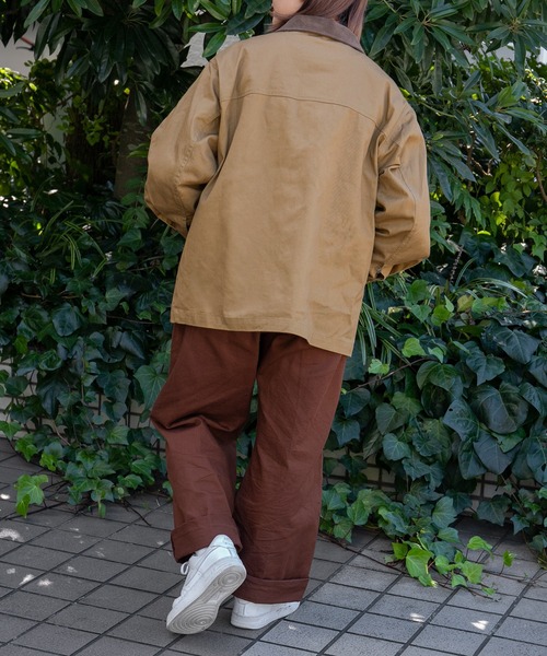 kutir（クティール）の「カバーオール（ミリタリージャケット・レディース・ベージュ/ネイビー/カーキ・FREE）」の8枚目の写真