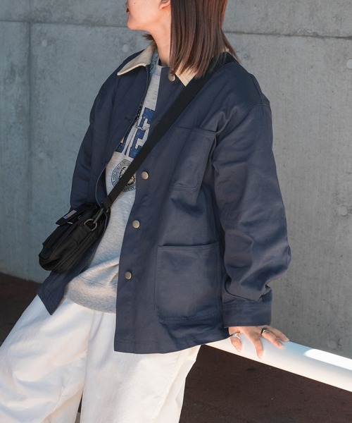 kutir（クティール）の「カバーオール（ミリタリージャケット・レディース・ベージュ/ネイビー/カーキ・FREE）」の14枚目の写真