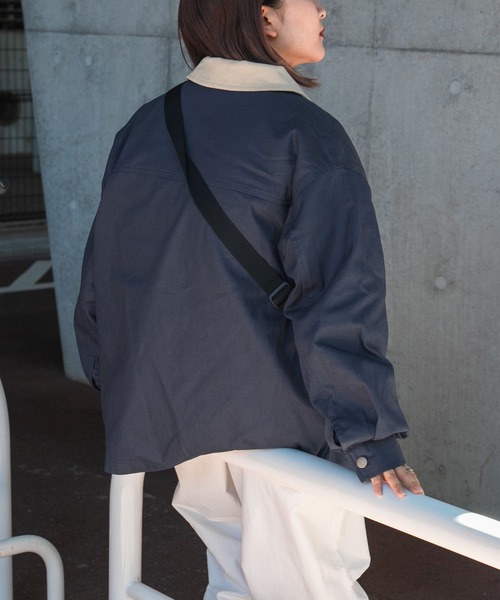 kutir（クティール）の「カバーオール（ミリタリージャケット・レディース・ベージュ/ネイビー/カーキ・FREE）」の15枚目の写真