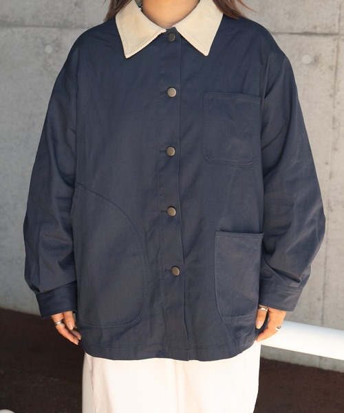 kutir（クティール）の「カバーオール（ミリタリージャケット・レディース・ベージュ/ネイビー/カーキ・FREE）」の19枚目の写真
