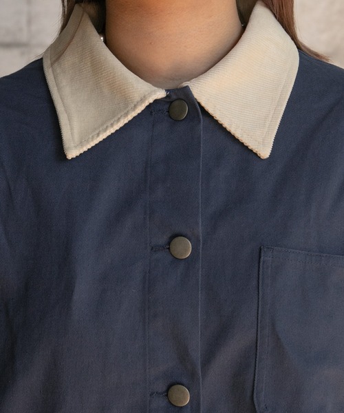 kutir（クティール）の「カバーオール（ミリタリージャケット・レディース・ベージュ/ネイビー/カーキ・FREE）」の21枚目の写真