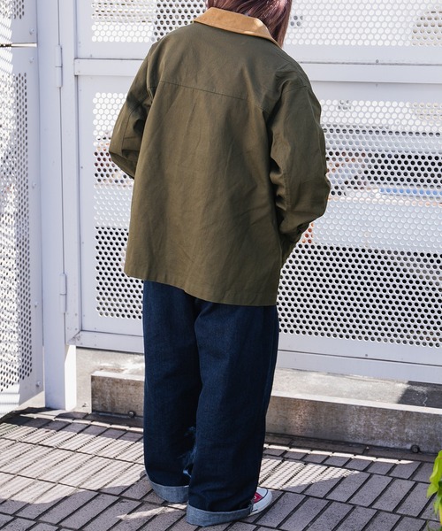 kutir（クティール）の「カバーオール（ミリタリージャケット・レディース・ベージュ/ネイビー/カーキ・FREE）」の13枚目の写真