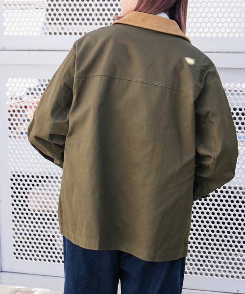 kutir（クティール）の「カバーオール（ミリタリージャケット・レディース・ベージュ/ネイビー/カーキ・FREE）」の10枚目の写真