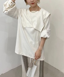 CAPRICIEUX LE'MAGE | スクエアカラーシャツ(シャツ/ブラウス)