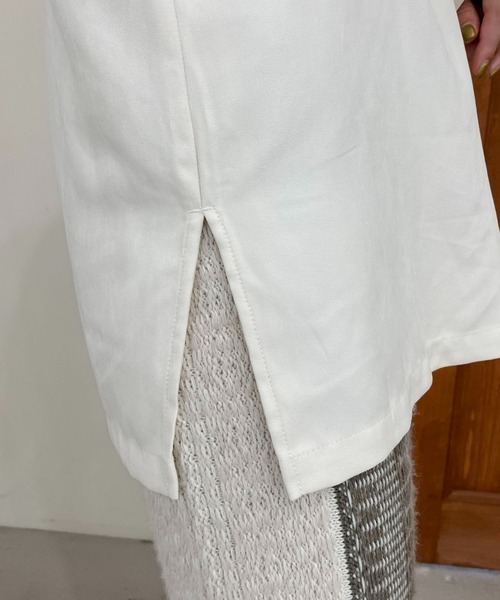 CAPRICIEUX LE'MAGE(カプリシューレマージュ)の「スクエアカラーシャツ(シャツ/ブラウス・レディース・グリーン/チャコールグレー/オフホワイト・FREE)」の14枚目の写真