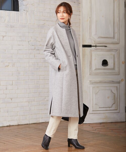 J.PRESS(ジェイプレス)の「【洗える】INDIA10カツラギストレッチ パンツ(その他パンツ・レディース・アイボリー系・T13/T17/T15)」の7枚目の写真