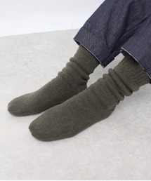 WHITE MAILS（ホワイトメイルズ）の「WOOL PAPER DOUBLE KNIT ROOM SOCKS / ウール×和紙ダブルニットルームソックス 《 手洗い可 》（ソックス/靴下）」