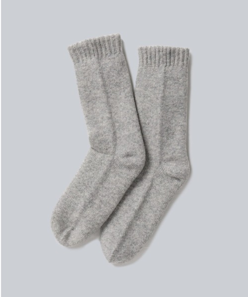 セール】WOOL PAPER DOUBLE KNIT ROOM SOCKS / ウール×和紙ダブル