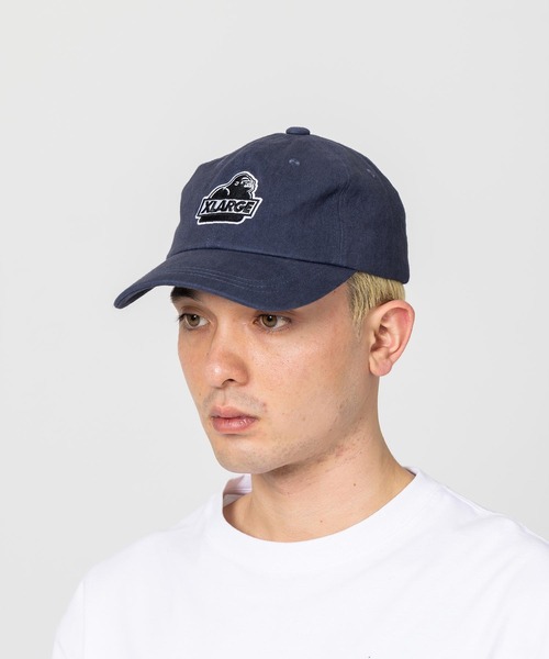 XLARGE(エクストララージ)の「WASHED SLANTED OG 6PANEL CAP(キャップ・メンズ・ブラック/ネイビー/ブラウン/バーガンディー・ONE SIZE)」の3枚目の写真