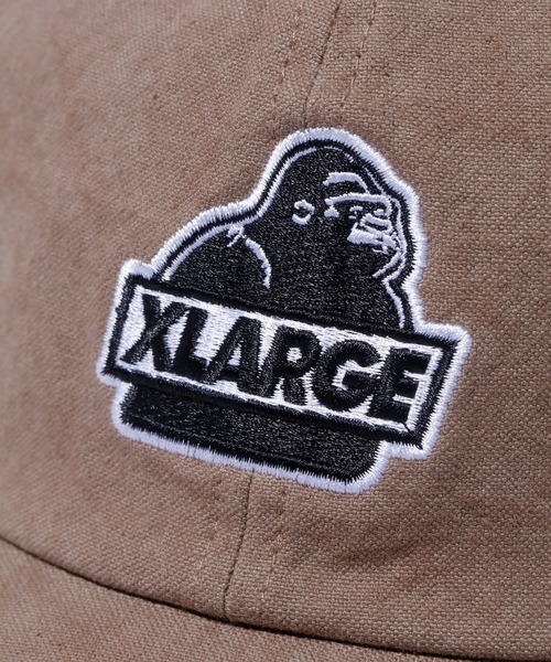 XLARGE(エクストララージ)の「WASHED SLANTED OG 6PANEL CAP(キャップ・メンズ・ブラック/ネイビー/ブラウン/バーガンディー・ONE SIZE)」の7枚目の写真