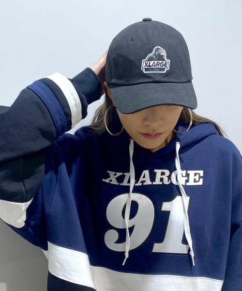 XLARGE(エクストララージ)の「WASHED SLANTED OG 6PANEL CAP(キャップ・メンズ・ブラック/ネイビー/ブラウン/バーガンディー・ONE SIZE)」の17枚目の写真