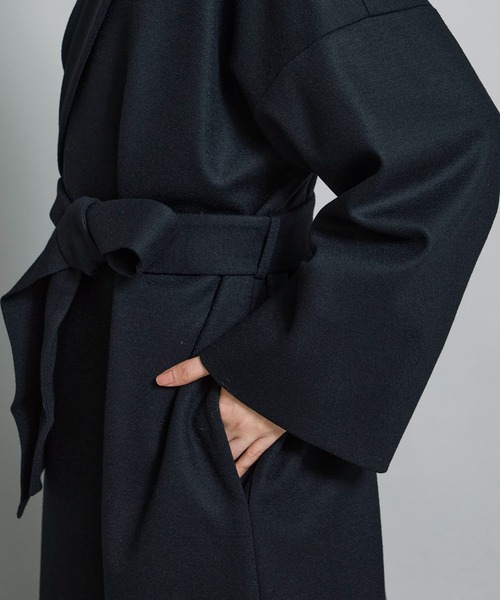 Dessin de Mode（デッサンドモード）の「【Dessin de mode/デッサンデモード】シャロンコート 6DCOT-105（その他アウター・レディース・ブラック/ブラウン/カーキ・1/2）」の12枚目の写真