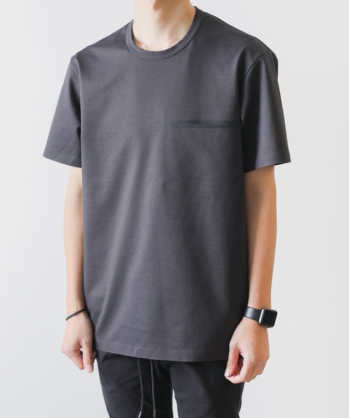 【関税込み】ストレートフィット コットンジャージーTシャツ ATTACHMENT(アタッチメント)の「コットンコンプレッシャー
