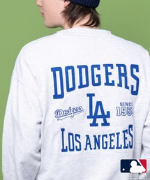 【MLB/メジャーリーグベースボール】ビックシルエット ロゴ刺繍 ドロップショルダー スウェット トレーナー 裏毛/ヤンキース/ドジャース/エンゼルス/オークランドアスレチックス/ホワイトソックス/メッツ