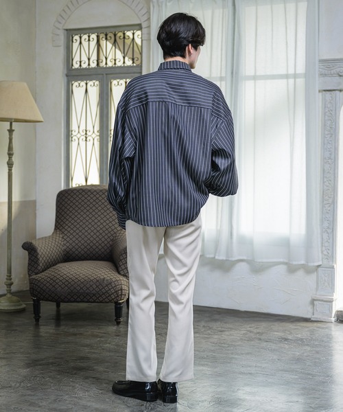 MARC LE BIHAN ダークグレー 長袖ロングシャツ MARC LE BIHAN ダークグレー 長袖ロングシャツ - メルカリ