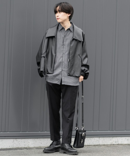 EDEL（エーデル）の「EDEL - ロングカフスビックシャツ（シャツ/ブラウス・メンズ・ホワイト/ダークグレー・MEDIUM/LARGE）」の21枚目の写真