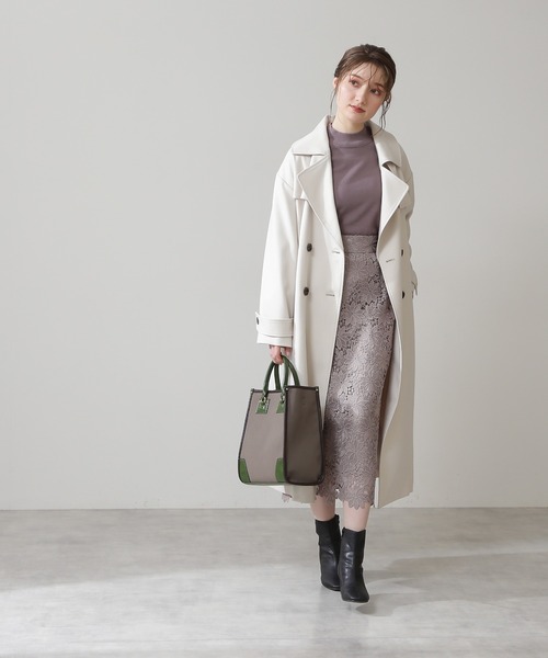 N.(N. Natural Beauty Basic)(エヌエヌナチュラルビューティーベーシック)の「◆飾りリブプレーティング天竺ニット(ニット/セーター・レディース・ブラック/グレー/ピンク/イエロー/クリーム・MEDIUM)」の11枚目の写真