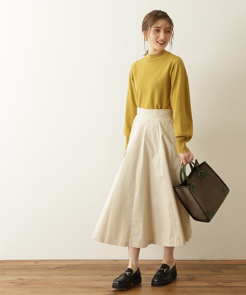 N.(N. Natural Beauty Basic)(エヌエヌナチュラルビューティーベーシック)の「◆飾りリブプレーティング天竺ニット(ニット/セーター・レディース・ブラック/グレー/ピンク/イエロー/クリーム・MEDIUM)」の14枚目の写真