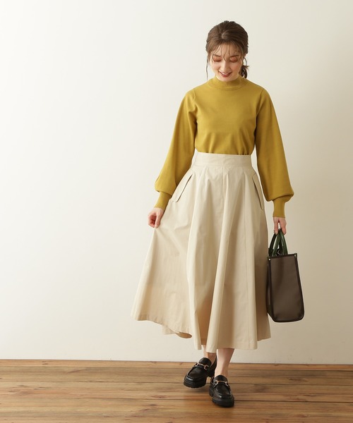 N.(N. Natural Beauty Basic)(エヌエヌナチュラルビューティーベーシック)の「◆飾りリブプレーティング天竺ニット(ニット/セーター・レディース・ブラック/グレー/ピンク/イエロー/クリーム・MEDIUM)」の15枚目の写真