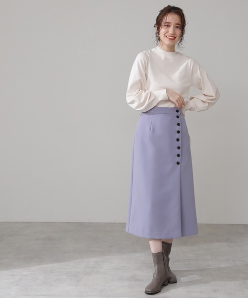 N.(N. Natural Beauty Basic)(エヌエヌナチュラルビューティーベーシック)の「◆飾りリブプレーティング天竺ニット(ニット/セーター・レディース・ブラック/グレー/ピンク/イエロー/クリーム・MEDIUM)」の22枚目の写真