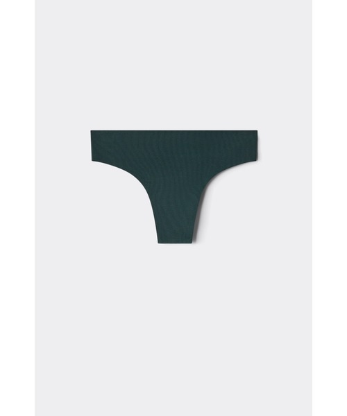 Intimissimi(インティミッシミ)の「コットン シームレス ブラジリアン 【ウェアに響きにくい・蒸れにくい・ソフトな肌ざわり・体にフィット】(ショーツ・レディース・ブラック/ベージュ/ブルー/ヘザーグレー/キナリ/セージグリーン/ホワイト/ワイン/ダークインディゴブルー/ワイン系1/チェリーピンク/カーキ/ライトブルー/ライラック/マルーン/ブルーグリーン/ダークパープル/ダークグリーン・S/M/L)」の7枚目の写真